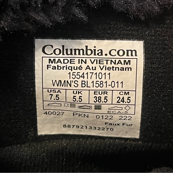 🌟NIB🌟 Columbia Ice Madden II Mid Calf Black Winter Boots - Picture 10 of 12